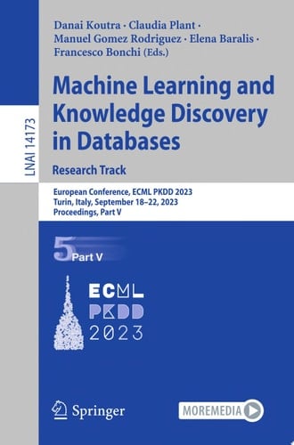 Machine Learning and Knowledge Discovery in Databases: Research Track