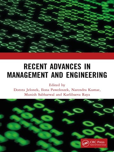 Recent Advances in Management and Engineering Proceedings ofRecent Advances in Management and Engineering