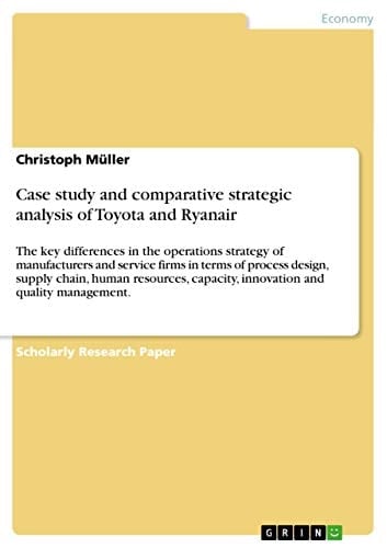 Case Study and Comparative Strategic Analysis of Toyota and Ryanair