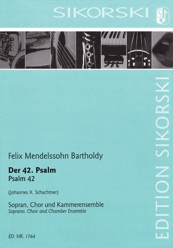 Psalm 42 Soprano, Choir, Chamber Ensemble Score