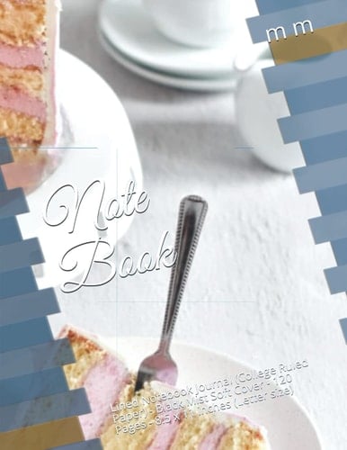 Note Book: Lined Notebook Journal (College Ruled Paper) - Black Mist Soft Cover - 120 Pages - 8.5 x 11 inches (Letter size)