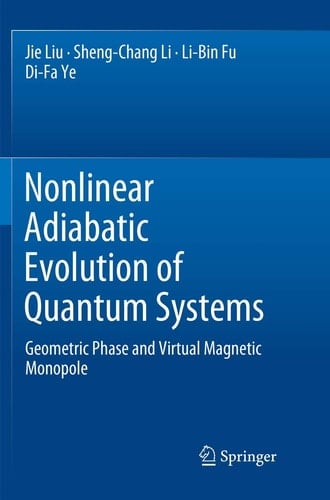 Nonlinear Adiabatic Evolution of Quantum Systems Geometric Phase and Virtual Magnetic Monopole