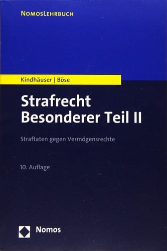 Strafrecht Besonderer Teil II Straftaten gegen Vermögensrechte