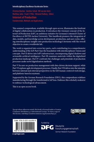 Internet of Production Fundamentals, Methods and Applications