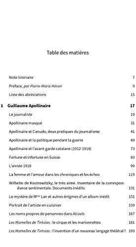 Apollinaire & Cie anthologie critique