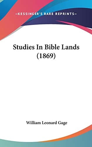 Studies In Bible Lands (1869)