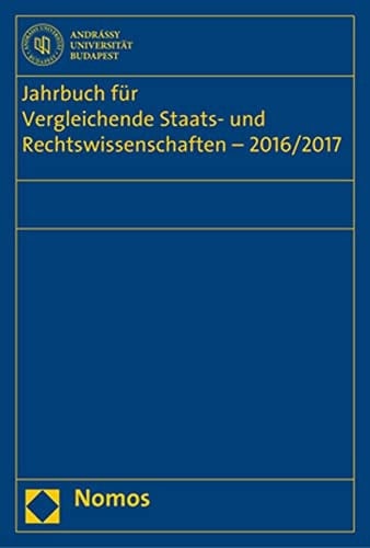 Jahrbuch Fur Vergleichende Staats- Und Rechtswissenschaften - 2016/2017