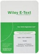 Analysis of Financial Statements, Third Edition Wiley E-Text Card