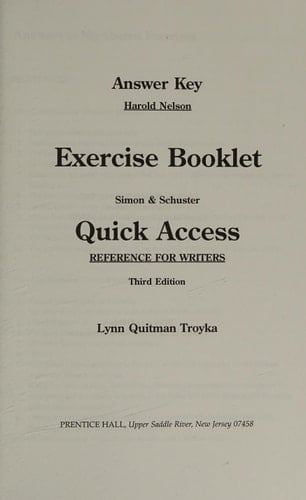 Answer Key to Exercises