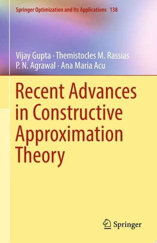 Recent Advances in Constructive Approximation Theory