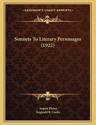 Sonnets To Literary Personages (1922)