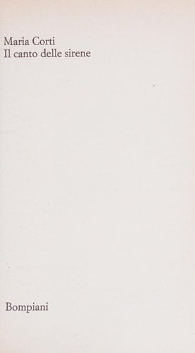 Il canto delle sirene ([Romanzo Bompiani]) (Italian Edition)