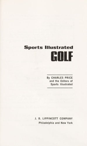Sports illustrated golf, (The Sports illustrated library)