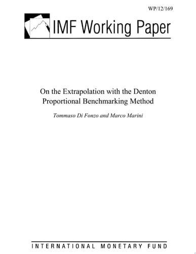 On the Extrapolation with the Denton Proportional Benchmarking Method