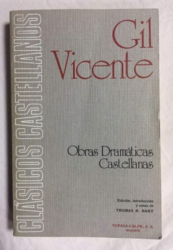 Vicente: obras dramaticas castellanas