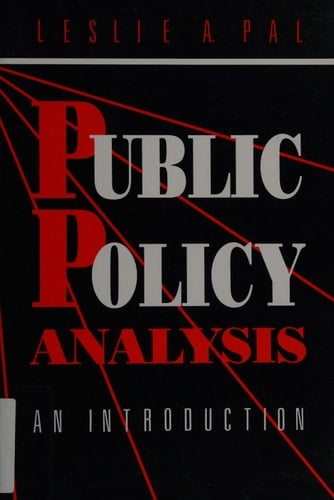 Public Policy Analysis An Introduction