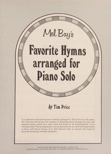 Favorite Hymns for Piano Solo