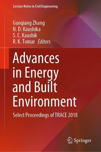 Advances in Energy and Built Environment Select Proceedings of TRACE 2018