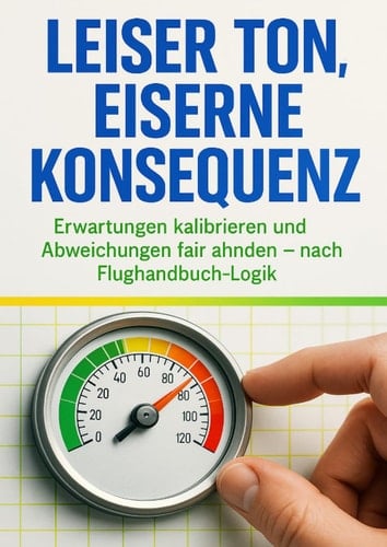 Leiser Ton, eiserne Konsequenz: Erwartungen kalibrieren und Abweichungen fair ahnden – nach Flughandbuch-Logik