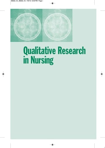 Qualitative Research in Nursing Advancing the Humanistic Imperative