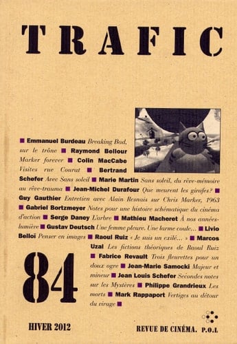 Trafic N° 84, Hiver 2012