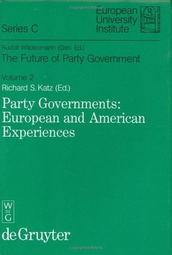 Party Governments (European University Institute - Series C)