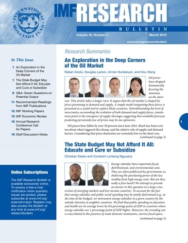 Research Bulletin, March 2015