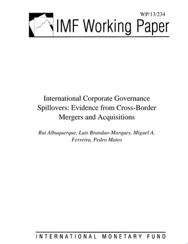 International Corporate Governance Spillovers Evidence from Cross-Border Mergers and Acquisitions