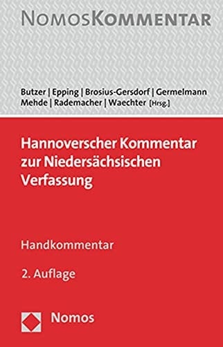 Hannoverscher Kommentar zur Niedersächsischen Verfassung Handkommentar