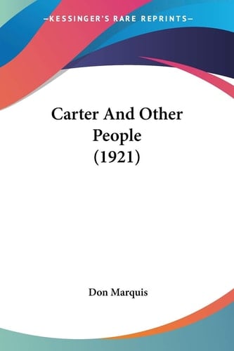Carter And Other People (1921)