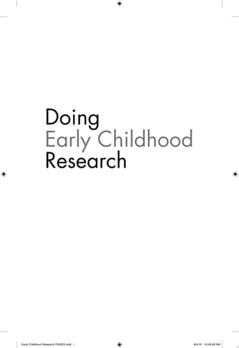 Doing Early Childhood Research