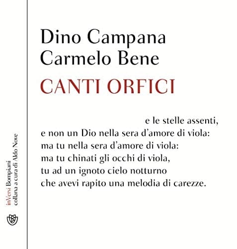 Canti orfici stralci e varianti