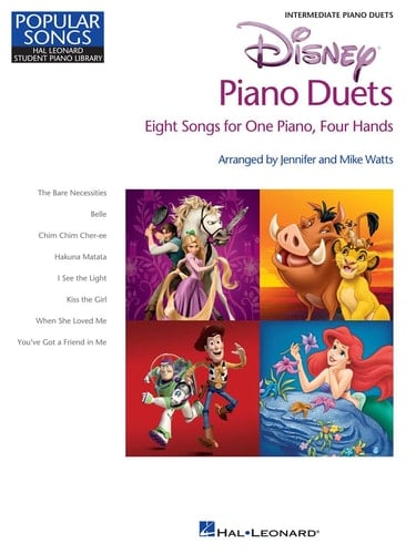Disney Piano Duets Hal Leonard Student Piano Library Popular Songs Series Intermediate 1 Piano, 4 Hands