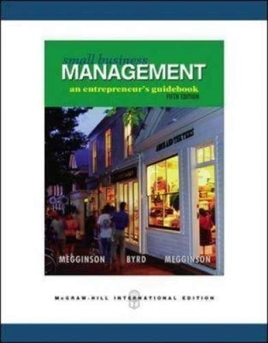 Small Business Management An Entrepreneur's Guidebook