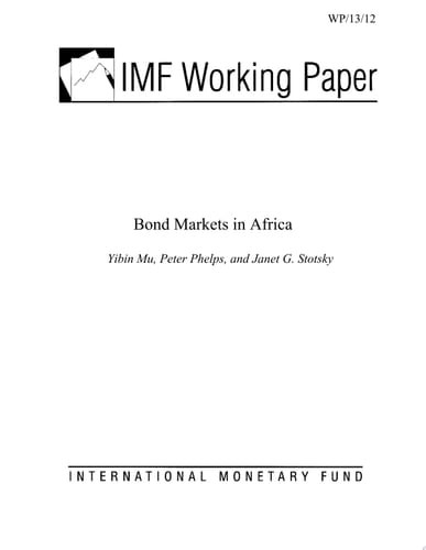 Bond Markets in Africa
