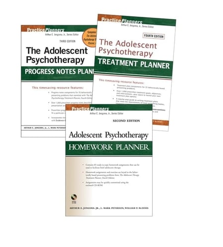 Adolescent Set Treatment 4th Edition, Homework 2nd Edition, Progress Notes 3rd Edition