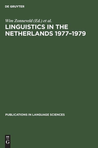 Linguistics in the Netherlands 1977-1979
