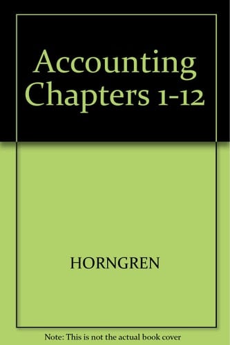 Accounting, Chapters 1-23