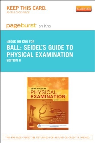 Seidel's Guide to Physical Examination - Elsevier eBook on Intel Education Study (Retail Access Card)