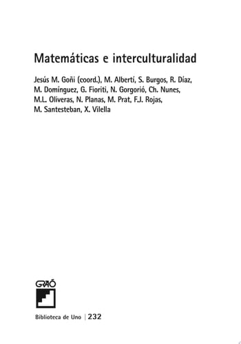 Matemáticas e interculturalidad