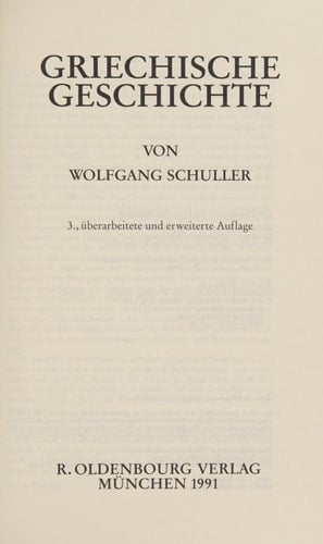 Griechische Geschichte