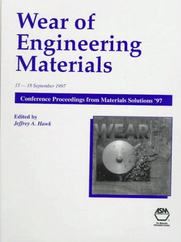 Wear of Engineering Materials
