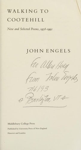 Walking to Cootehill New and Selected Poems, 1958-1992