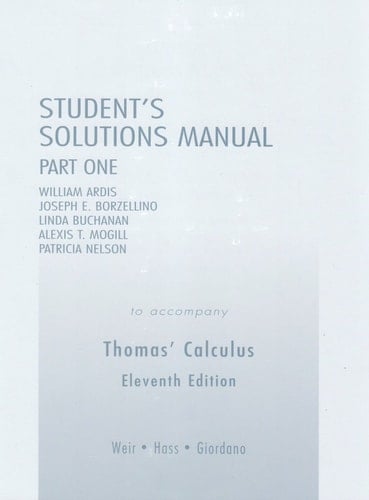 Student Solutions Manual