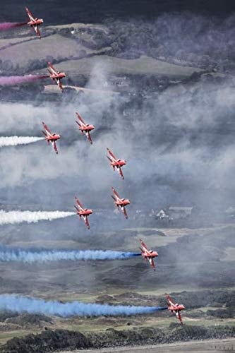 Plane in the Sky Notebook with a Flight, Journal, Diary (110 Pages, Blank, 6 X 9)