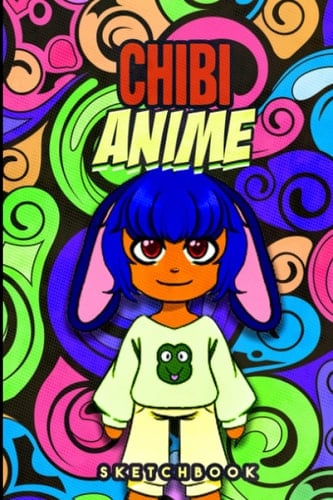 Chibi Anime Sketchbook: 6X9 130 Blank Pages Anime Sketchbook with Cute Chibi Girl for Drawing Sketching and Writing Notes I Anime Lovers