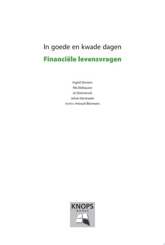 In goede en kwade dagen - Financiële levensvragen