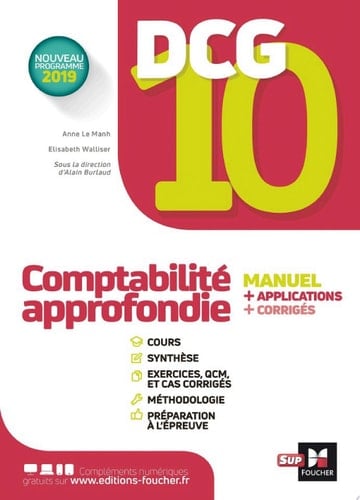 DCG 10 - Comptabilité approfondie -Manuel et applications
