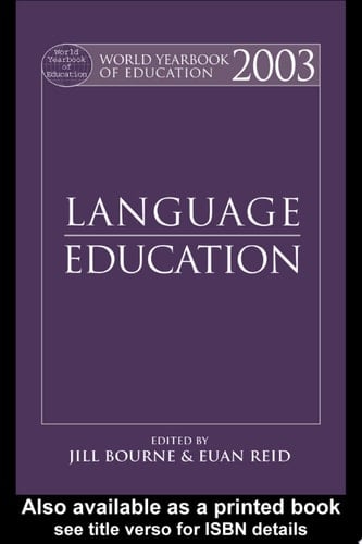 World Yearbook of Education 2003 Language Education