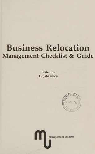 Business Relocation Management Checklist & Guide